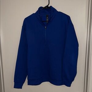 lululemon athletica Men's Blue Zip-Up Sweater